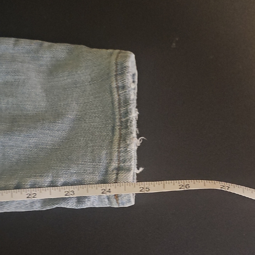 Madewell‎ 10" High-Rise Skinny Jeans 26 Light Wash Distressed Button Fly - Picture 10 of 11